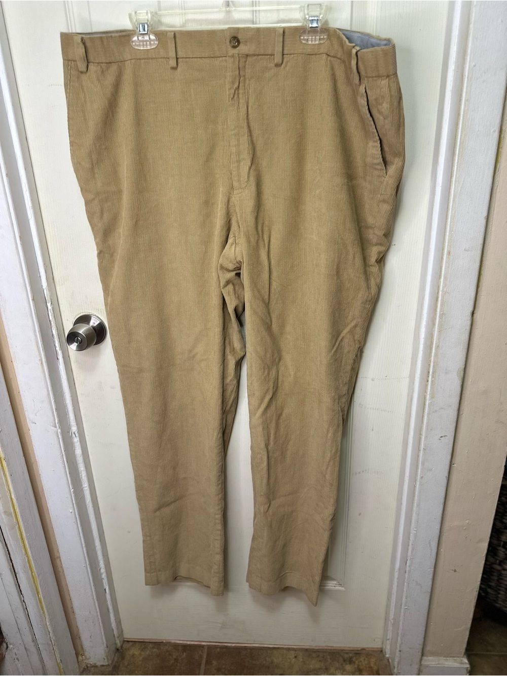 Michael Kors Men's 44x34 Tan Corduroy Straight Leg Dress Pants Chinos #599